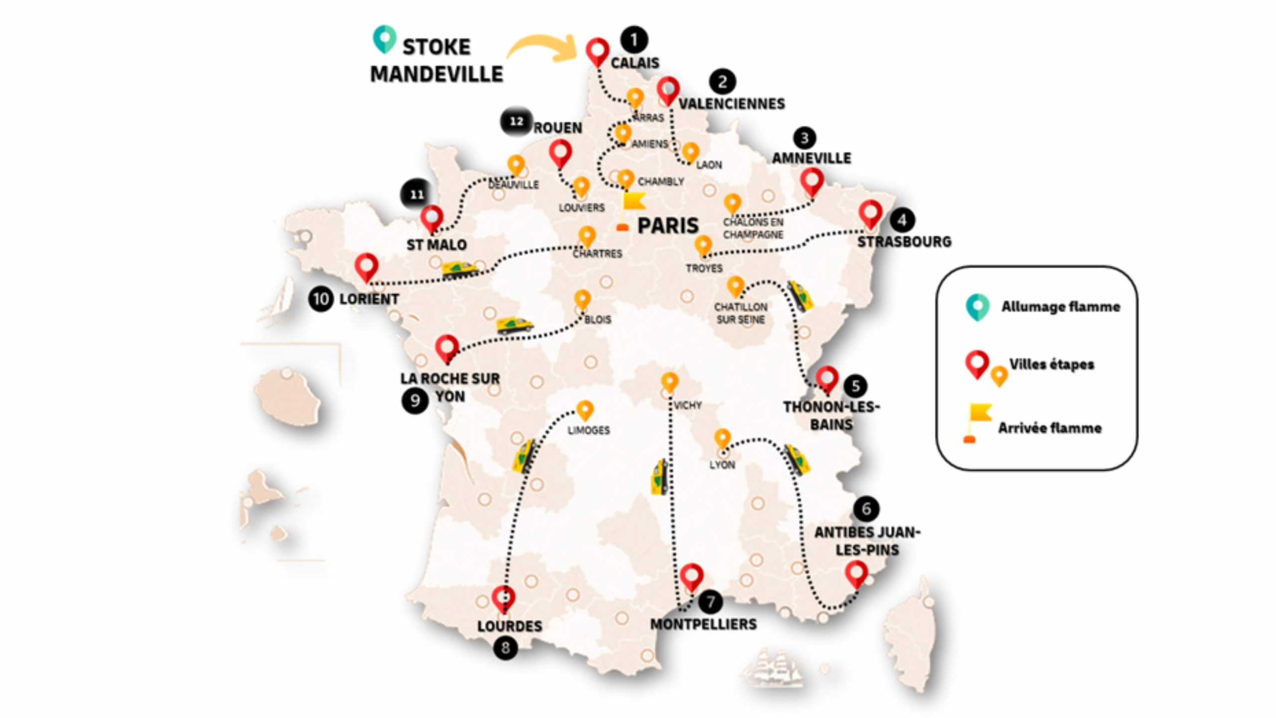 Parcours de la flamme paralympique