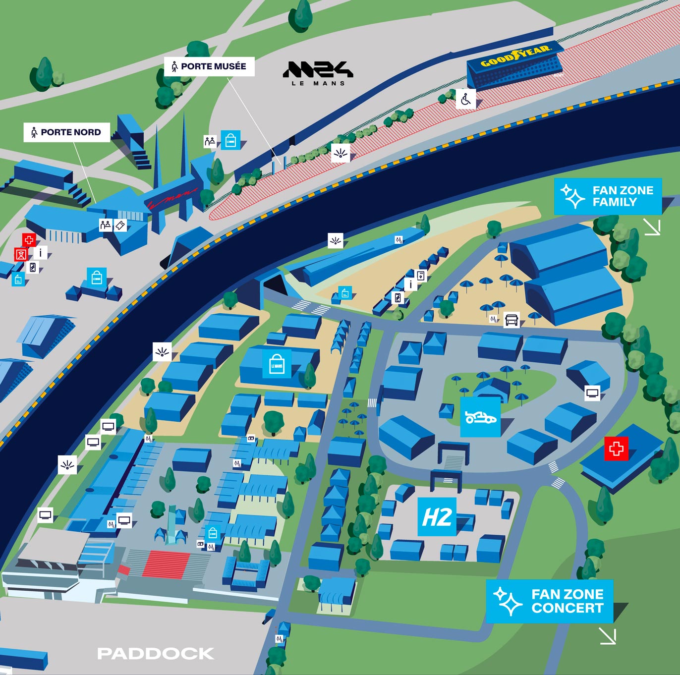 24h du Mans carte stand DHL